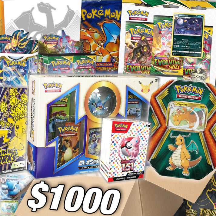 The Pokemon Card $1000 Box! - Assorted Pokémon Trading Cards